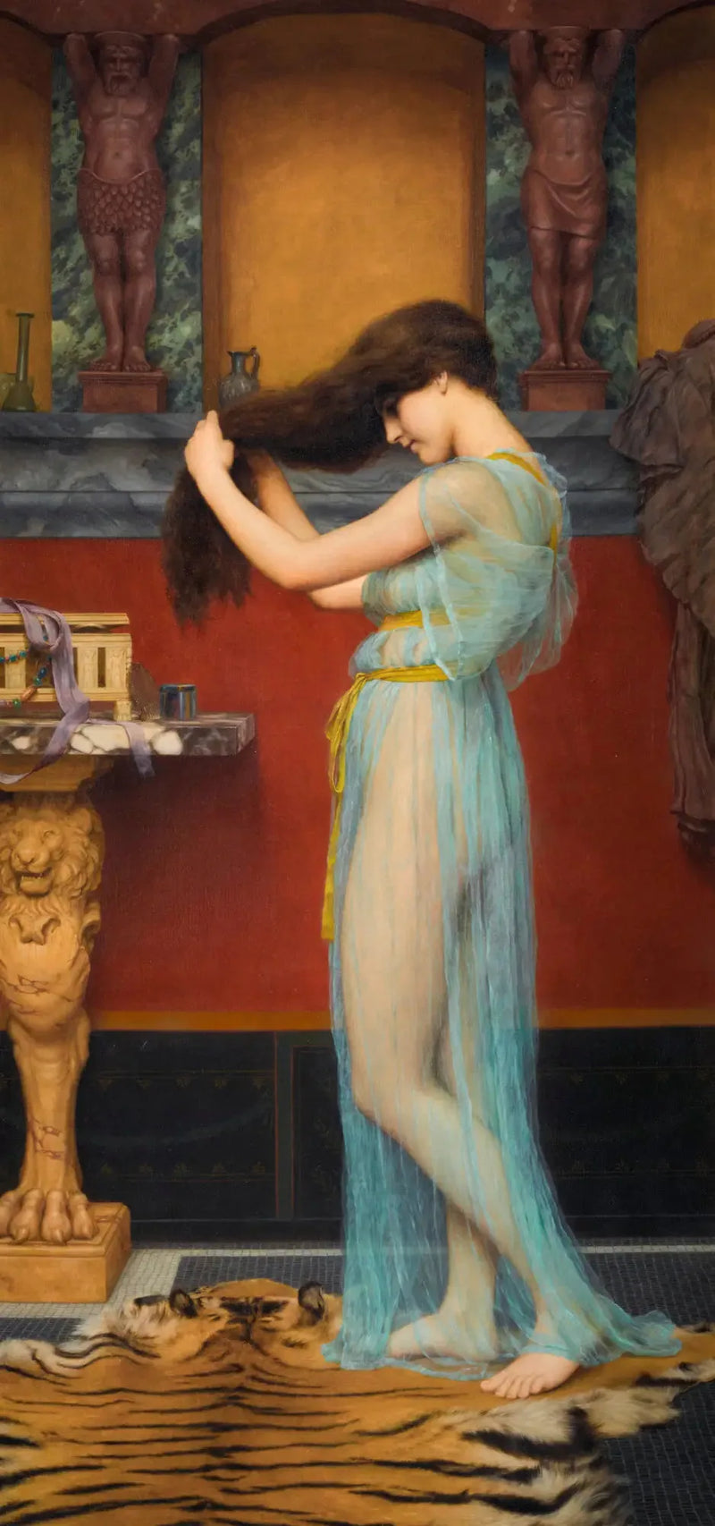 Badvoorbereiding - John William Godward