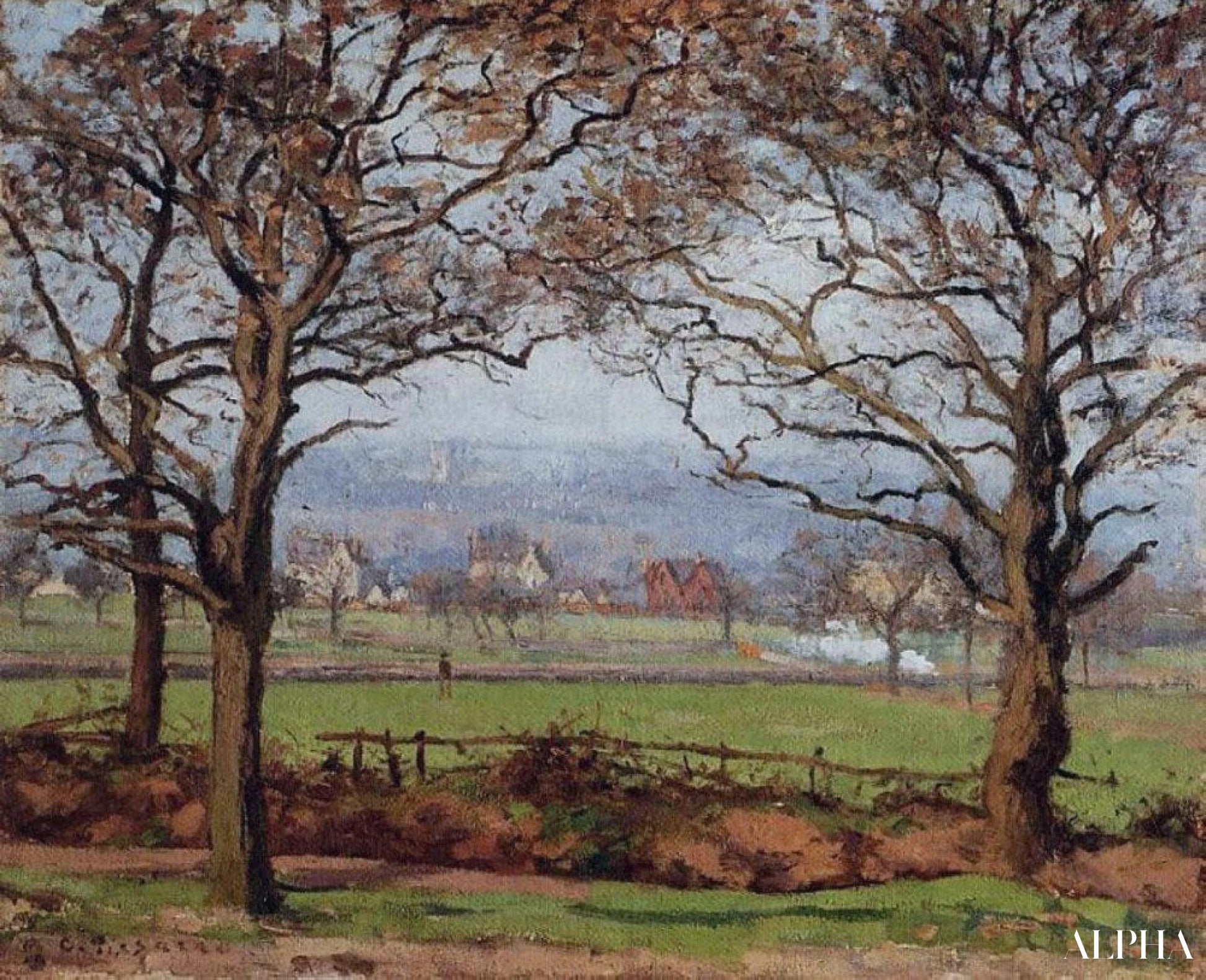 Dichtbij Sydenham Hill - Camille Pissarro - Reproducties van schilderijen en hoogwaardige schilderijen