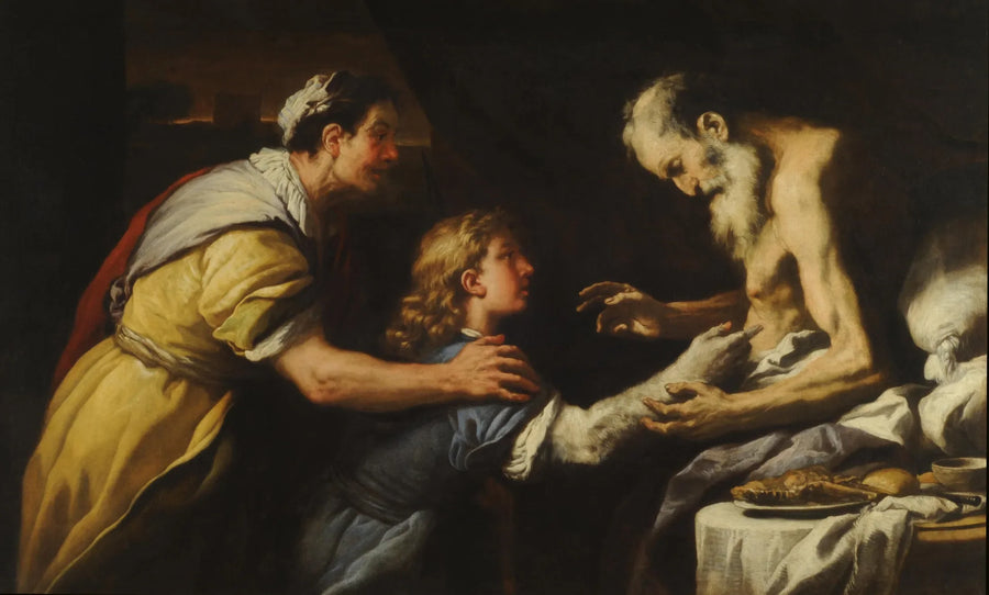Voorstelling van Jacob aan Isaac - Luca Giordano