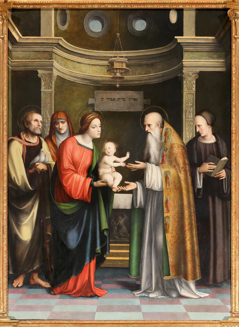 Presentatie van Jezus in de tempel en de reiniging van de Maagd - Francesco Francia