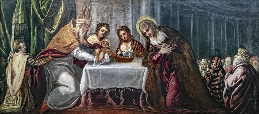 Presentatie van Jezus in de Tempel - Jacopo Tintoretto