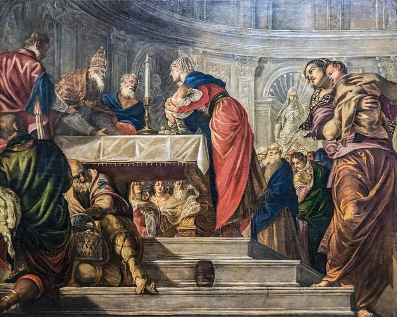 Voorstelling van Jezus in de tempel - Jacopo Tintoretto