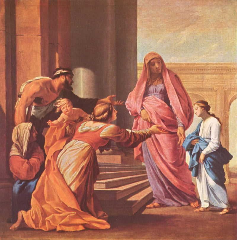 Presentatie van de Maagd - Eustache Le Sueur