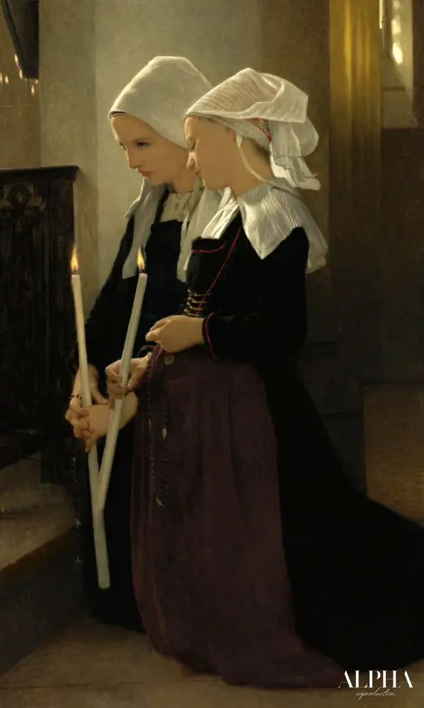 Prière à Sainte Anne d'Auray - William Bouguereau - Reproductions de tableaux et peintures haut de gamme