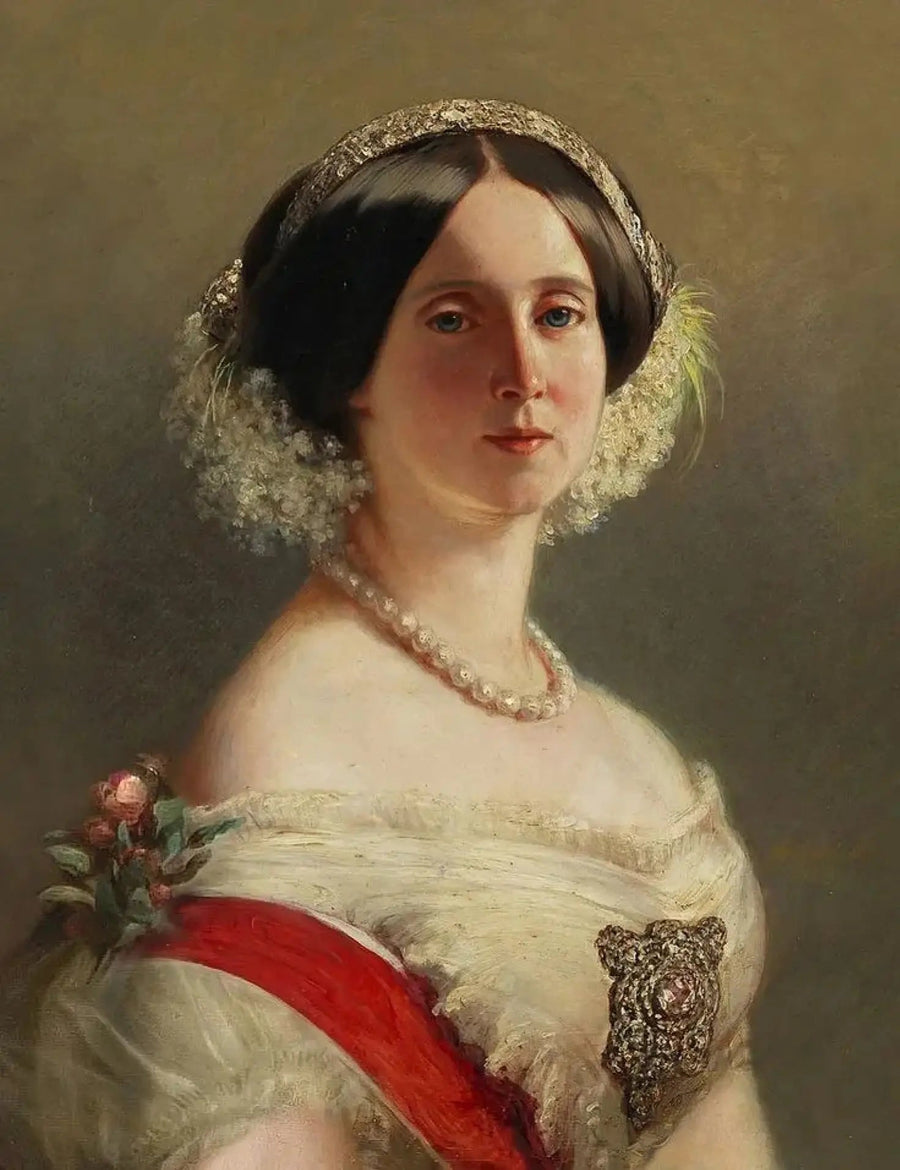 Prinses Augusta van Saksen-Weimar-Eisenach, later koningin van Pruisen en Duitse keizerin - Franz Xaver Winterhalter

Source:
Princesse Augusta de Saxe-Weimar-Eisenach, plus tard reine de Prusse et impératrice allemande - Franz Xaver Winterhalter