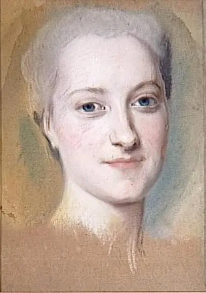 Prinses Marie-Christine van Saksen (1735-1782) - Maurice-Quentin de La Tour