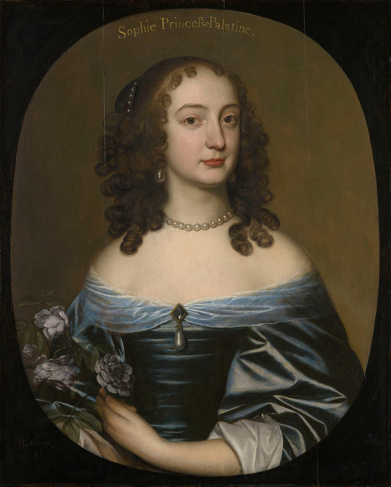 Prinses Sophie, toekomstige hertogin van Brunswick-Luneburg, electoraat van Hannover (1630-1714) - Gerrit van Honthorst