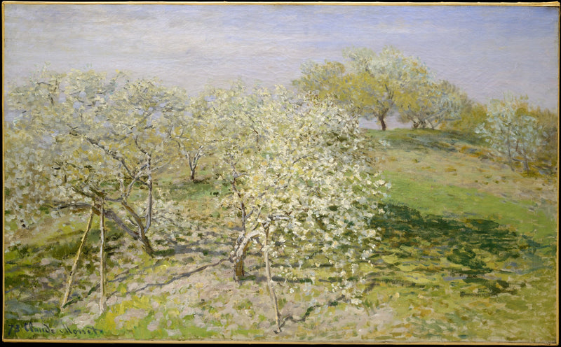 Lente (Fruitbomen in bloei) W271 - Claude Monet