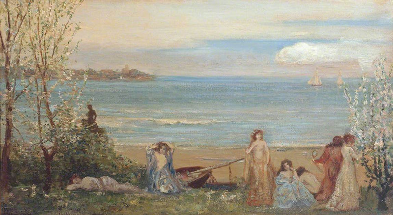 Lente aan de rand van de zee - Charles Conder