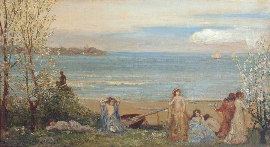 Lente aan de rand van de zee - Charles Conder