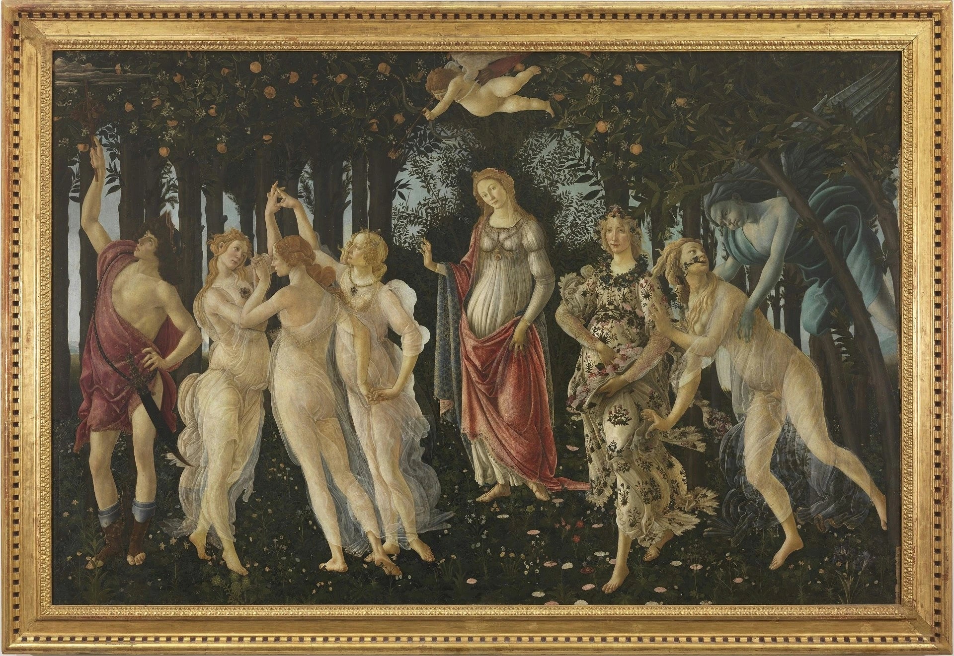 Le Printemps de Sandro Botticelli, vers 1480, Galerie des Offices – reproduction peinture à l’huile sur toile
