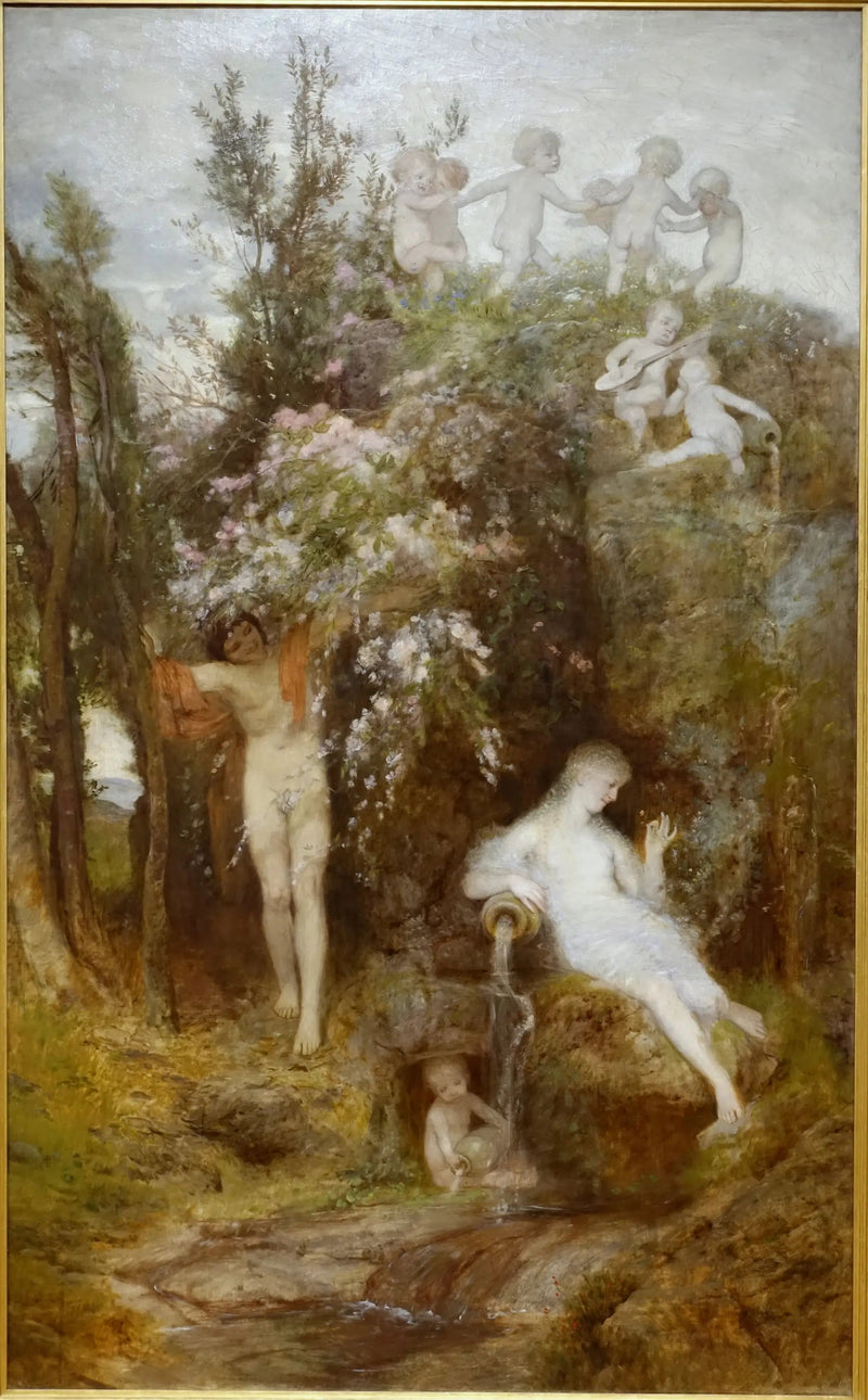 Lente van de liefde - Arnold Böcklin

Source:
Printemps d'amour - Arnold Böcklin