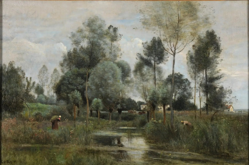 Lente. La Saulaie - Jean-Baptiste Camille Corot