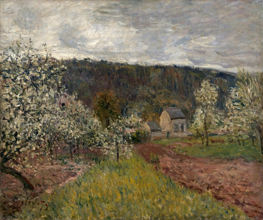 Regenachtige lente in de omgeving van Parijs - Alfred Sisley
