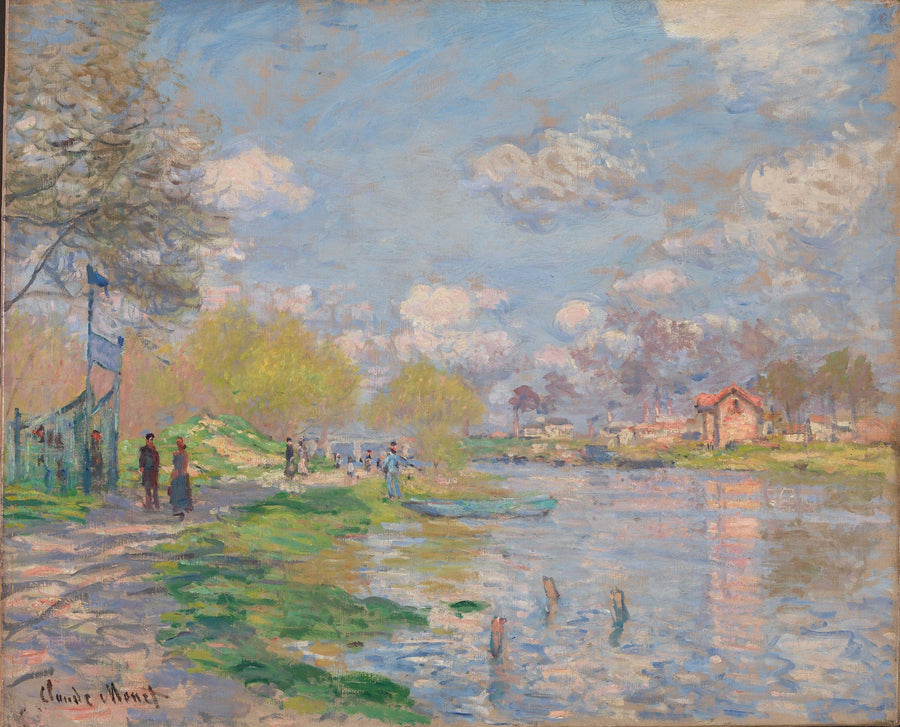 De lente bij de Seine - Claude Monet