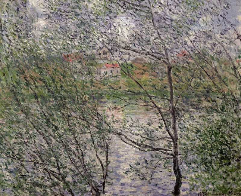 Spring door de takken W455 - Claude Monet