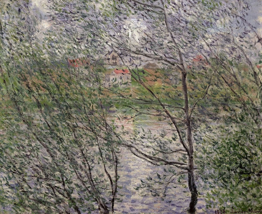De lente door de takken - Claude Monet