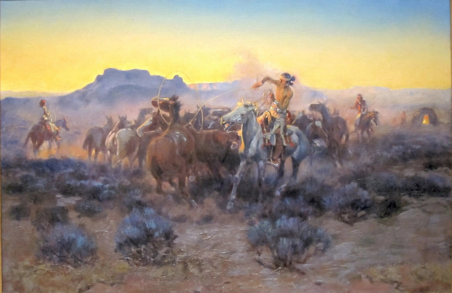 Nieuwe monturen vastmaken met lasso - Charles Marion Russell

Source:
Prise de nouvelles montures au lasso - Charles Marion Russell