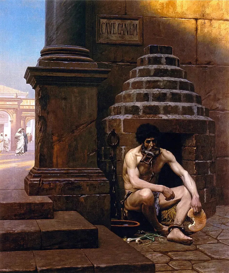 Oorlogsggevangene in Rome - Jean-Léon Gérôme