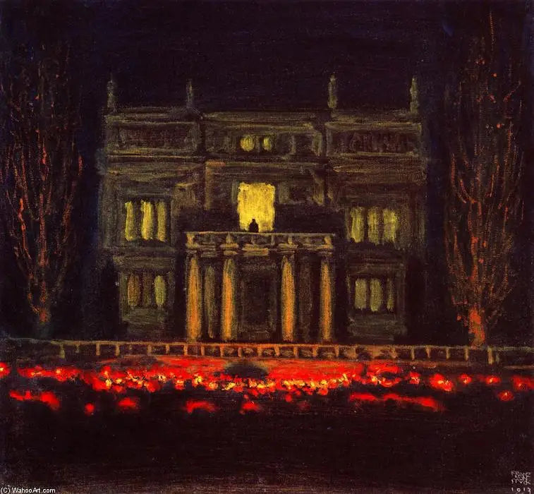 Fakkelprocessie - Franz Von Stuck