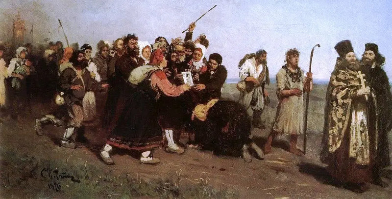 Religieuze processie - Ilya Repin
