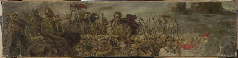 Triomferende processie na de strijd - Wilhelm Kotarbiński