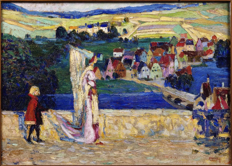 Wandeling (Schets) - Vassily Kandinsky