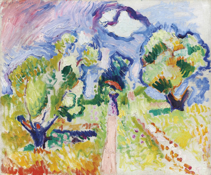 Wandeling tussen de olijfbomen - Henri Matisse