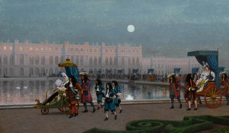 Promenade van het Hof in de tuinen van Versailles - Jean-Léon Gérôme