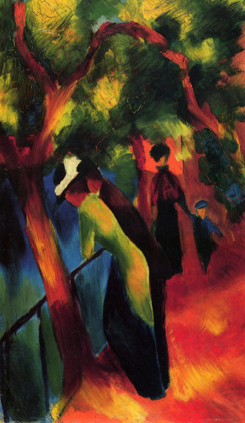 Zonnige wandeling - August Macke