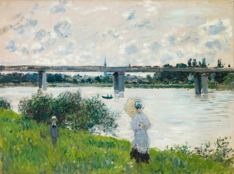 De Wandeling naar de spoorbrug in Argenteuil W321 - Claude Monet