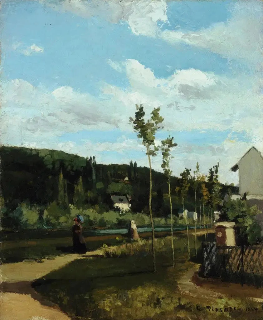 Wandeling op een pad, La Varenne-Saint-Hilaire - Camille Pissarro