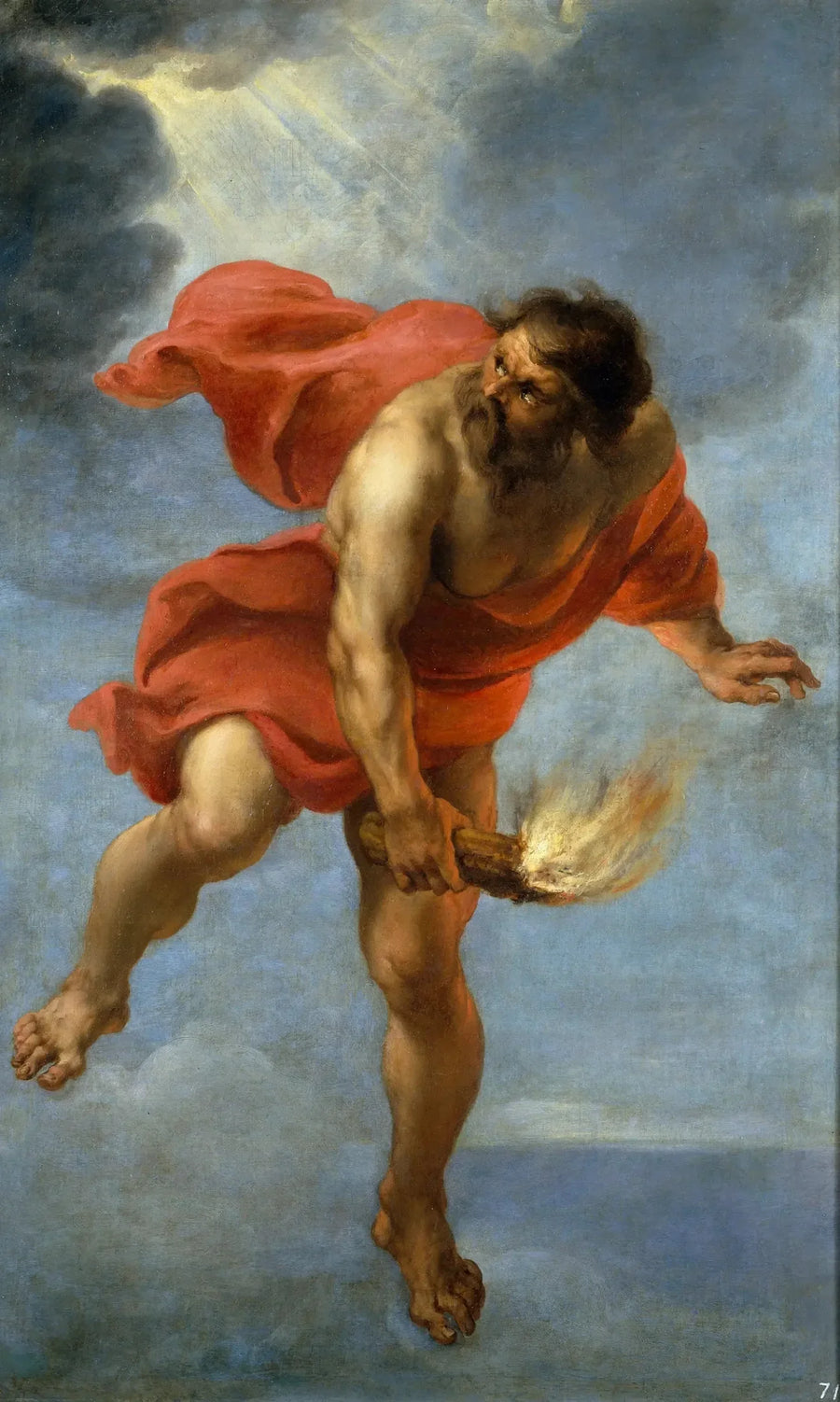 Prometheus die het vuur draagt - Peter Paul Rubens