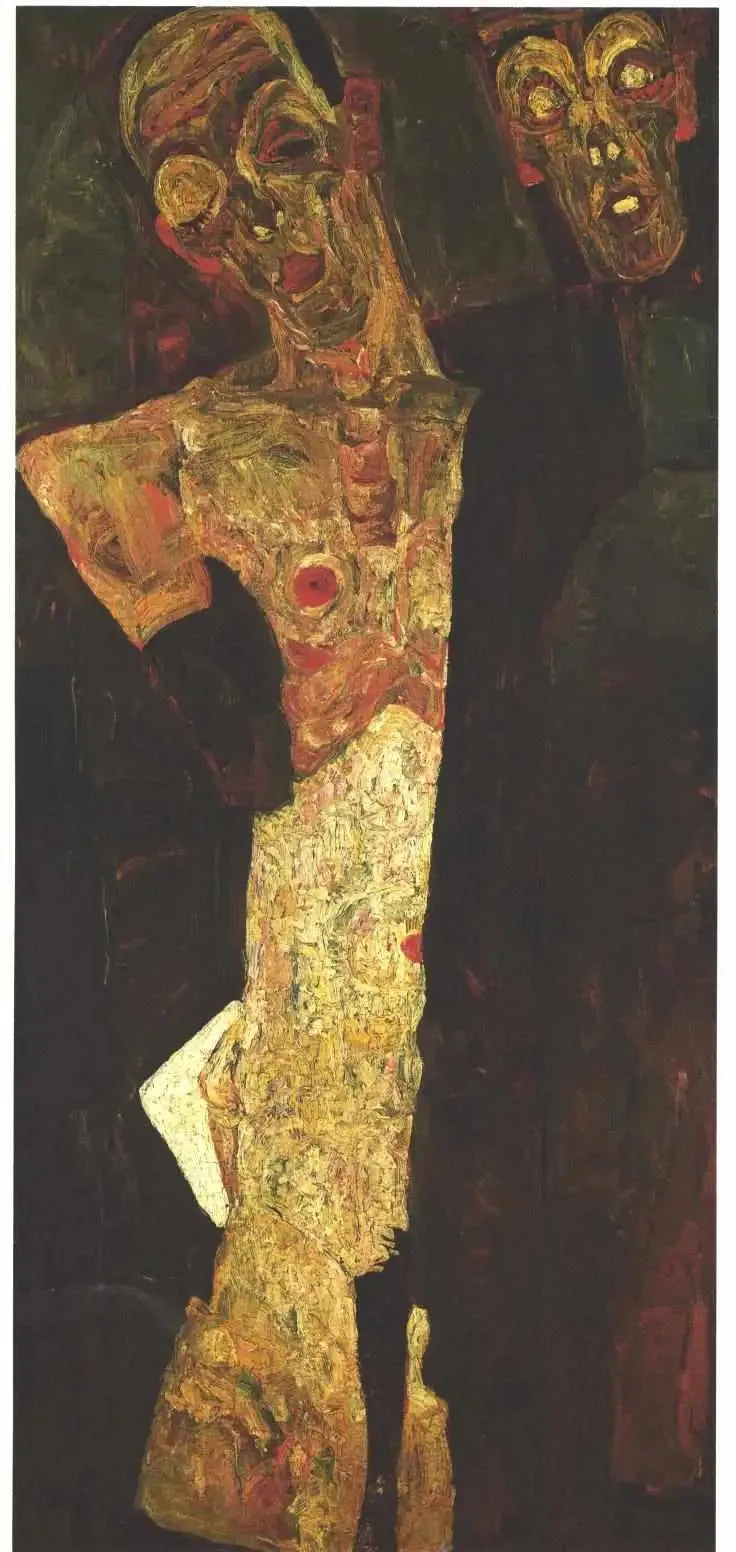 Profeten (Dubbel Zelfportret) - Egon Schiele