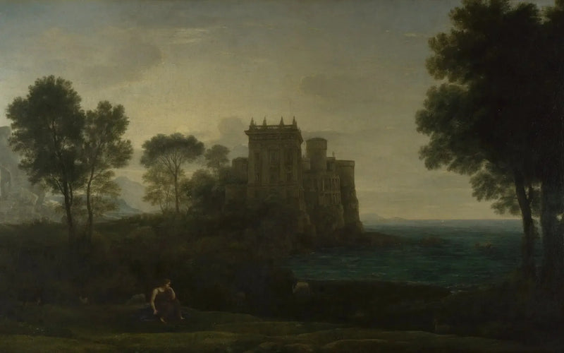 Psyche voor het paleis van de Liefde - Claude Lorrain