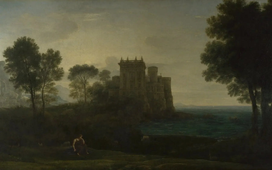 Psyche voor het paleis van de Liefde - Claude Lorrain