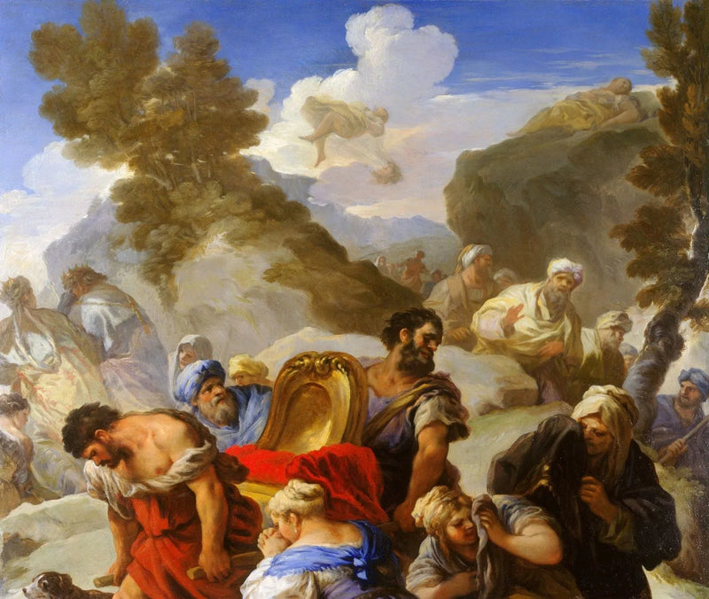 Psyché uitgestald op een rots - Luca Giordano