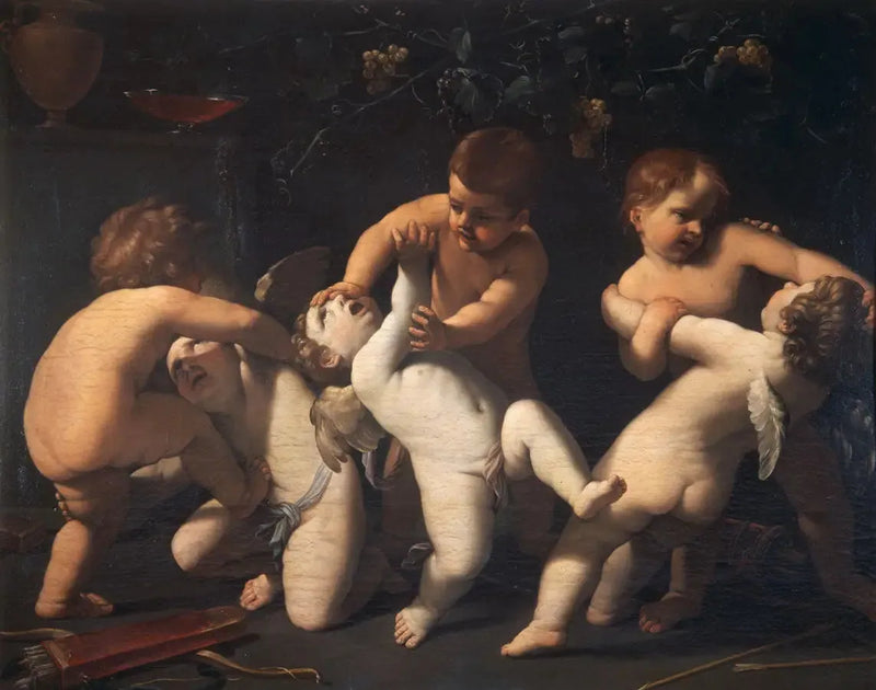 Strijdende putti - Guido Reni