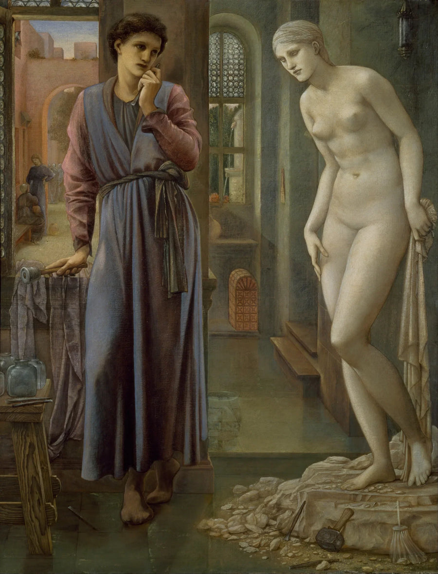 Pygmalion en het Beeld - De Hand houdt zich in - Edward Burne-Jones
