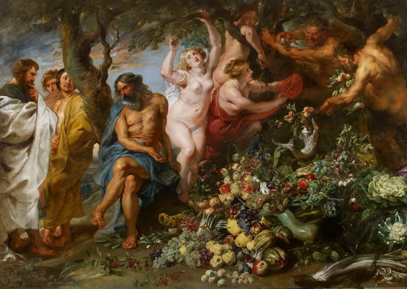 Pythagoras die het vegetarisme propageert - Peter Paul Rubens