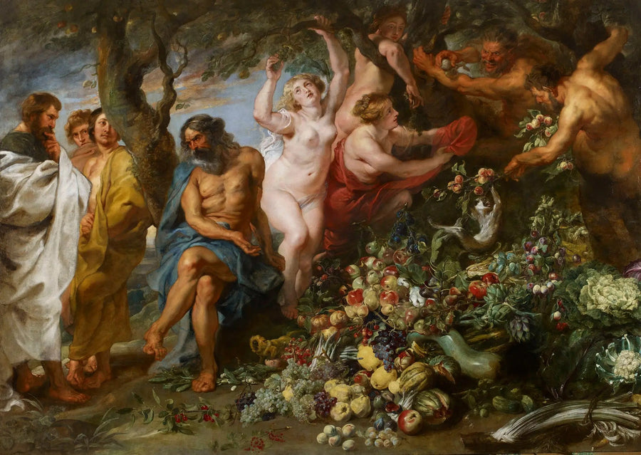 Pythagoras die het vegetarisme propageert - Peter Paul Rubens