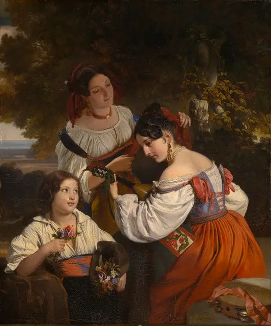 Reproductie van een schilderij van Franz Xaver Winterhalter

Source:
Q104528199 - Franz Xaver Winterhalter