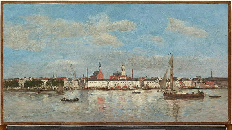 Kaai in Antwerpen - Eugène Boudin