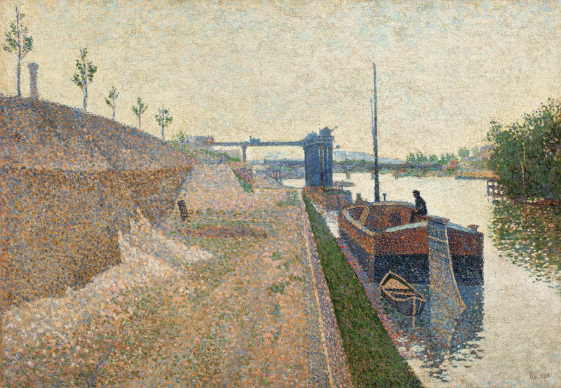 Quai de Clichy. Grijze tijd - Paul Signac