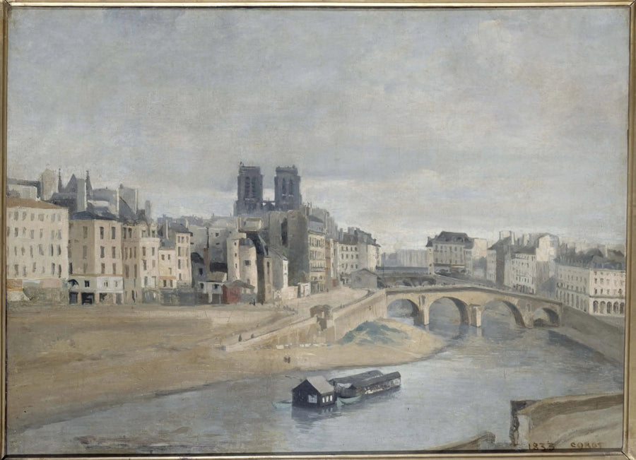 Quai des Orfèvres en Pont Saint-Michel - Jean-Baptiste Camille Corot