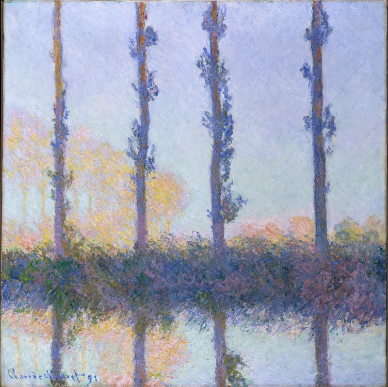 De vier bomen - Claude Monet