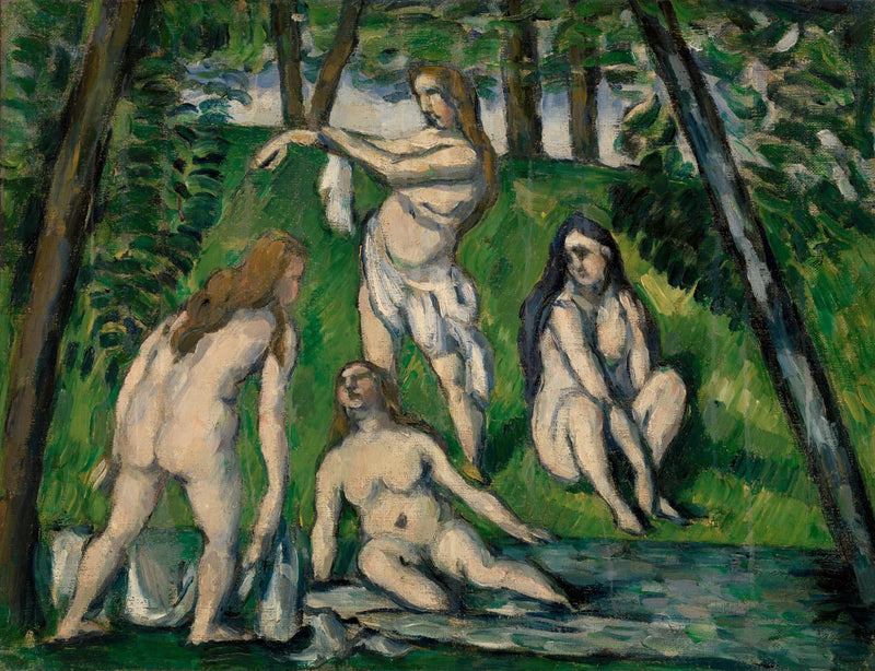 Vier badsters - Paul Cézanne