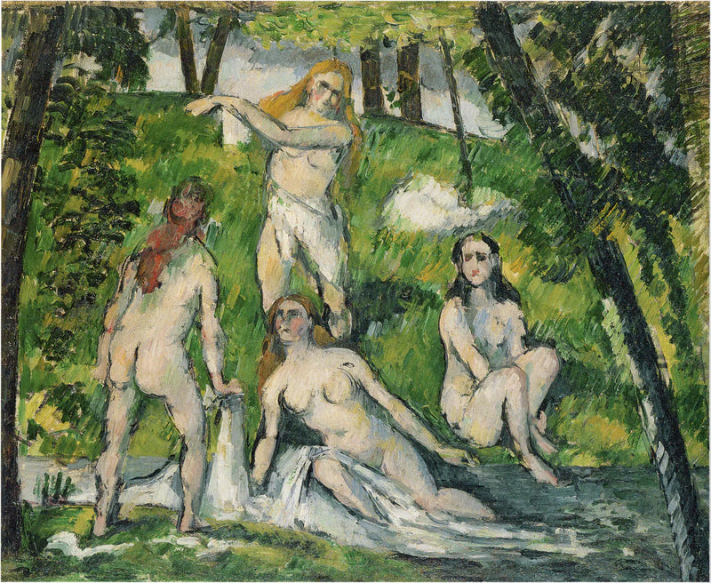 Vier badsters - Paul Cézanne