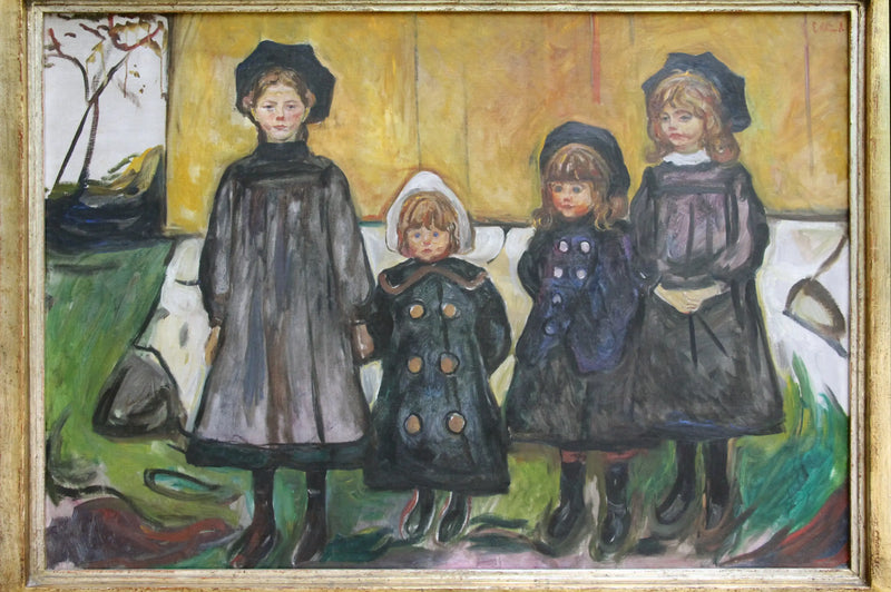 Vier Meisjes in Åsgårdstrand - Edvard Munch