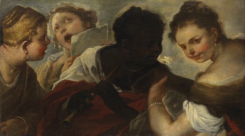 Vier muzikanten - Luca Giordano